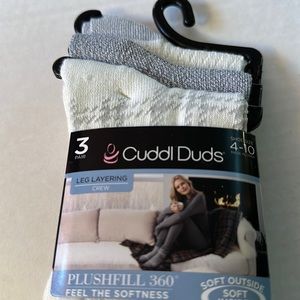 Cuddl Duds crew socks